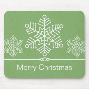 Empfindliches Schneeflocke-Weihnachten Mousepad