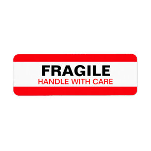 Empfindliches Warnschild-Rot