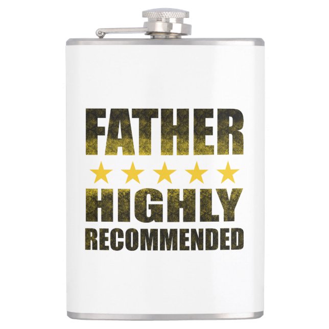 Empfohlener 5-Sterne-Vater Flachmann (Vorderseite)