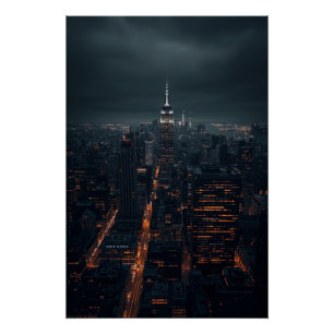 Empire Glow – Affiche de ciel nocturne cinématique