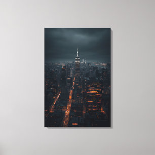 Empire Glow – Kinonacht-Himmel-Linien-Leinwanddruc Leinwanddruck