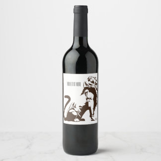 Empire Lion Wine Label Weinetikett