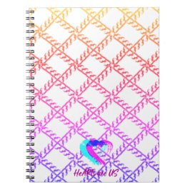 Empire Rainbow Heart Spiral Notebook Notizblock