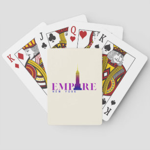 Empire State Building-New York-Vibrant Spielkarten