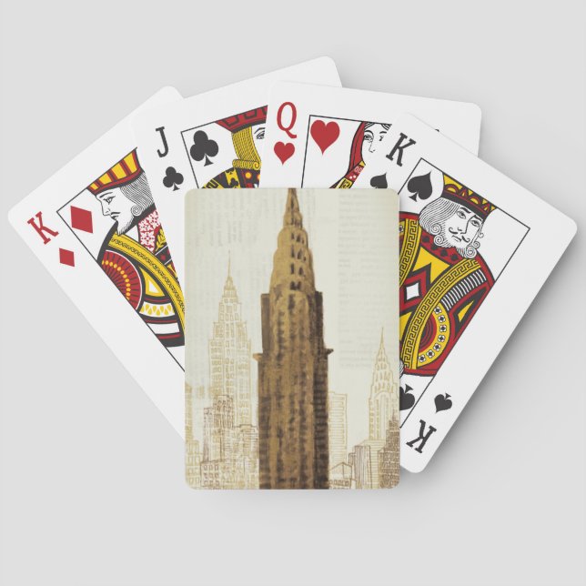 Empire State Building NYC Spielkarten (Rückseite)