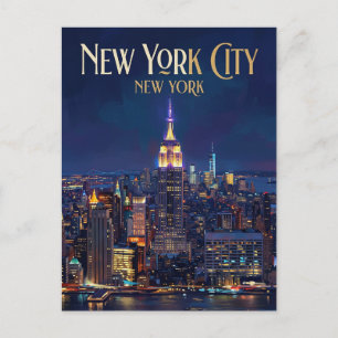 Empire State Building USA Postkarte