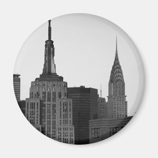 Empire State Gebäude Foto Magnet (Vorne)