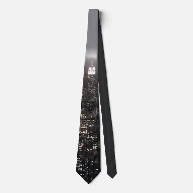 Empire State Gebäude Krawatte NY City Souvenir Nec (Vorderseite)