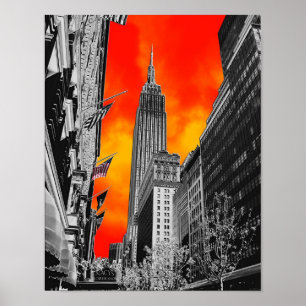 Empire State Gebäude, New York, NY Poster