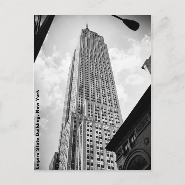 Empire State Gebäude, NYC Postkarte (Vorderseite)