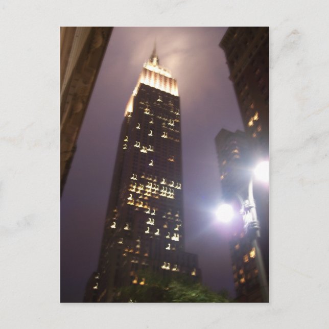 Empire State Gebäude Postkarte (Vorderseite)