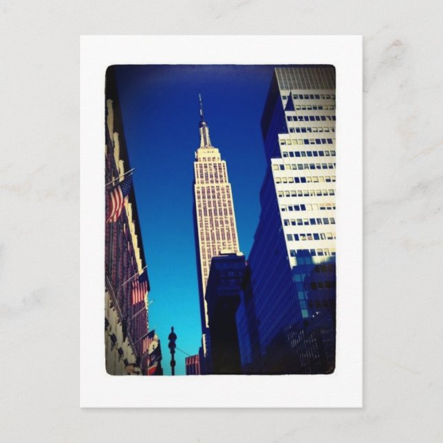 Empire State Gebäude Postkarte (Vorderseite)