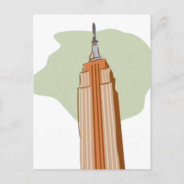 Empire State Gebäude Postkarte (Vorderseite)