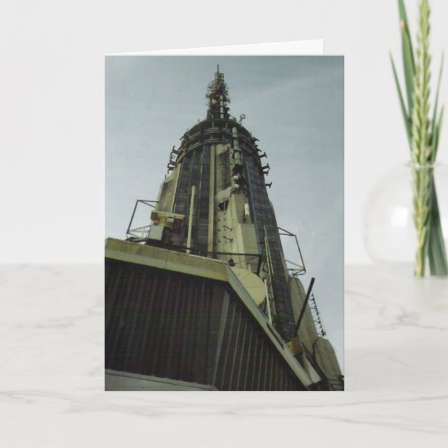 "Empire State Gebäude Top" Gratulationskarte Karte (Vorderseite)