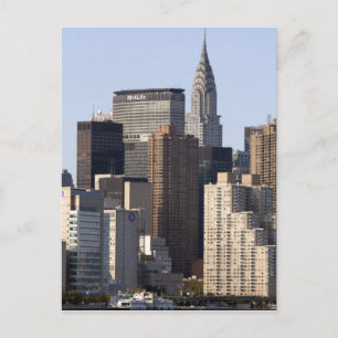 Empire State Gebäude und New York City, New York Postkarte