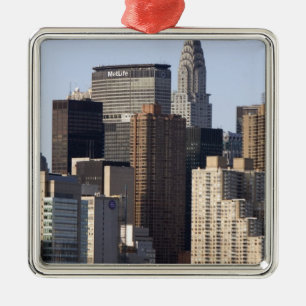 Empire State Gebäude und New York City, New York Silbernes Ornament