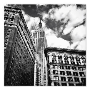 Empire State Gebäude und Wolkenkratzer Fotodruck