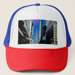 Empire State Gebäude vom 42. Truckerkappe