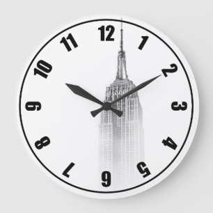 Empire State Graphic Große Wanduhr