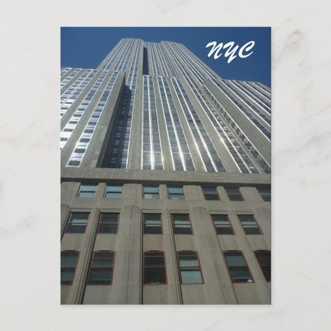 Empire State High nyc Postkarte (Vorderseite)