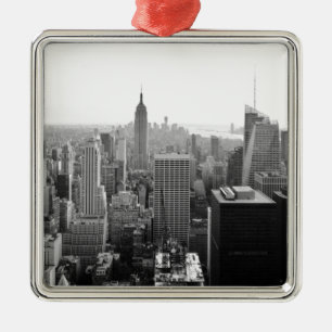 Empire States Gebäude Manhattan Silbernes Ornament