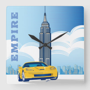 Empire Wall Clock Quadratische Wanduhr
