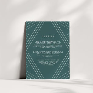 Empire Wedding Guest Details Card   Jasper Begleitkarte
