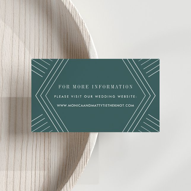 Empire Wedding Website Cards | Jasper Begleitkarte (Von Creator hochgeladen)