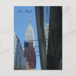 Empireflagge spiegelt postkarte
