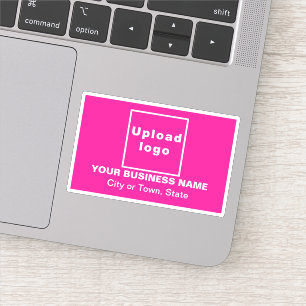 Emplacement de l'entreprise sur Sticker Vinyl Rect