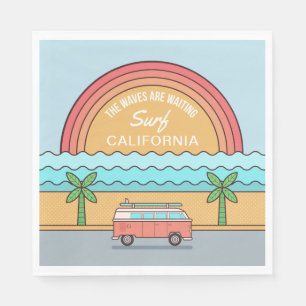 Emplacement personnalisé Serviettes en papier surf