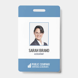 Employé de l'entreprise moderne Badge d'identifica