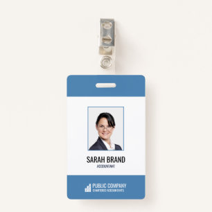 Employé de l'entreprise moderne Badge d'identifica
