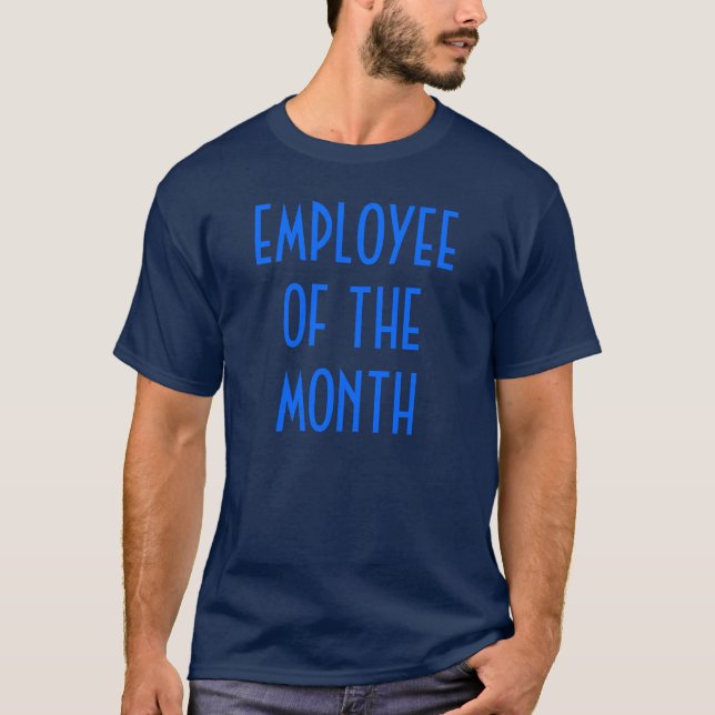 Employé du mois Chemise bleu marine T-shirt (Devant)