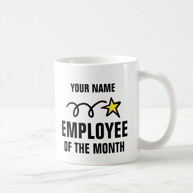 Employé fait sur commande de la tasse de bureau du (Droite)