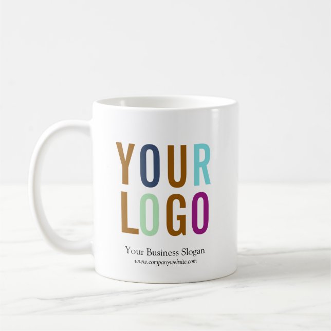 Employé Mug Nom personnalisé Marque du logo de l'e (Gauche)