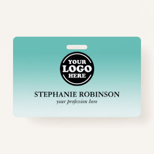 Employé personnalisé, badge de nom du logo   Coule