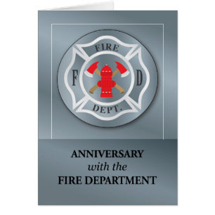 Employee Anniversary with Fire Department Silver