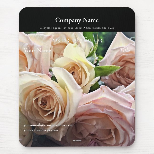 Employee Gift Mousepad Rose - HAMbyWG (Vorne)