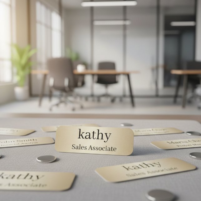 Employee Name Tag | Personalized Badge Namensschild (Von Creator hochgeladen)