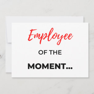 Employee Of The Moment 2 Feiertagskarte