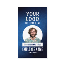 Employee Photo Blue Grunge Gradient Business
