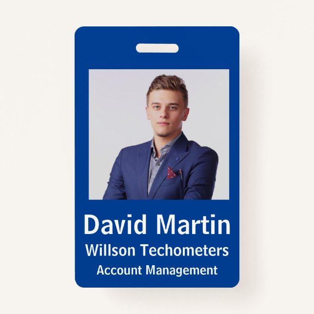 Employee Photo ID with custom details Ausweis (Vorderseite)