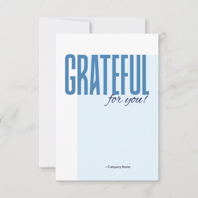 Employee Staff Thank You Appreciation Card Dankeskarte (Vorderseite)