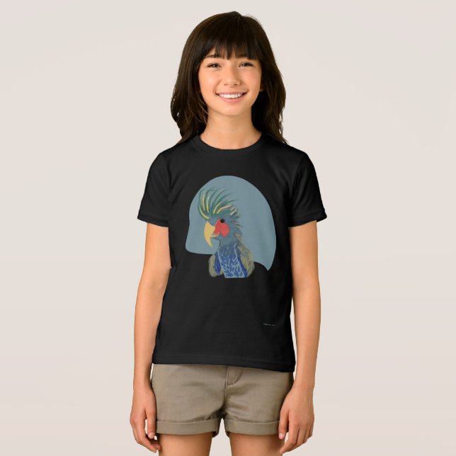 Empörender Kakadu  Tri-Blend Shirt (Vorderseite Voll)