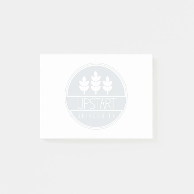 Emporkömmlings- Hochschulklebrige Anmerkungen Post-it Klebezettel (Vorderseite)