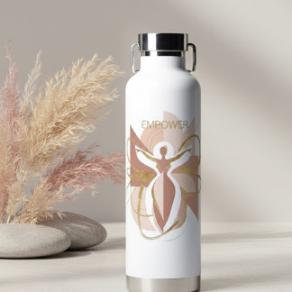 Empower Abstract Gold Female Trinkflasche