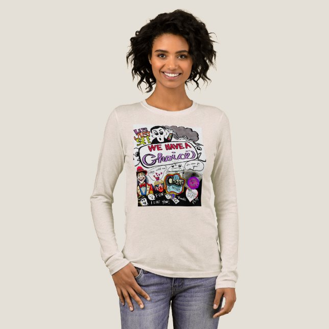 Empower Your Choices: Expression of Indivuality Tri-Blend Shirt (Volle Vorderseite)