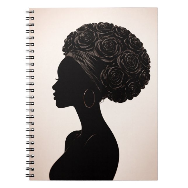 Empowered Black Woman Silhouette Journal (Devant)