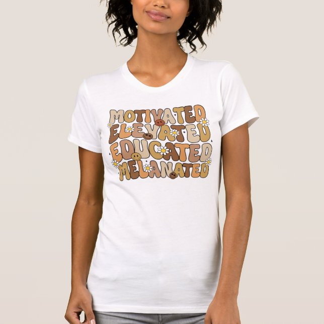 Empowering Affirmation Typography  T-Shirt (Vorderseite)